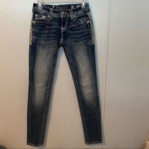 MISS ME Embellished Skinny Jeans Size 26